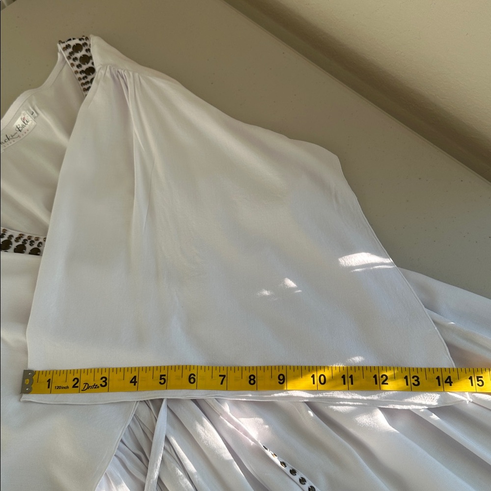 Back from Bali Elegant White Swim Cover-Up Size Large. - Picture 12 of 15